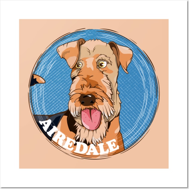 Airedale Terrier Wall Art by mailboxdisco